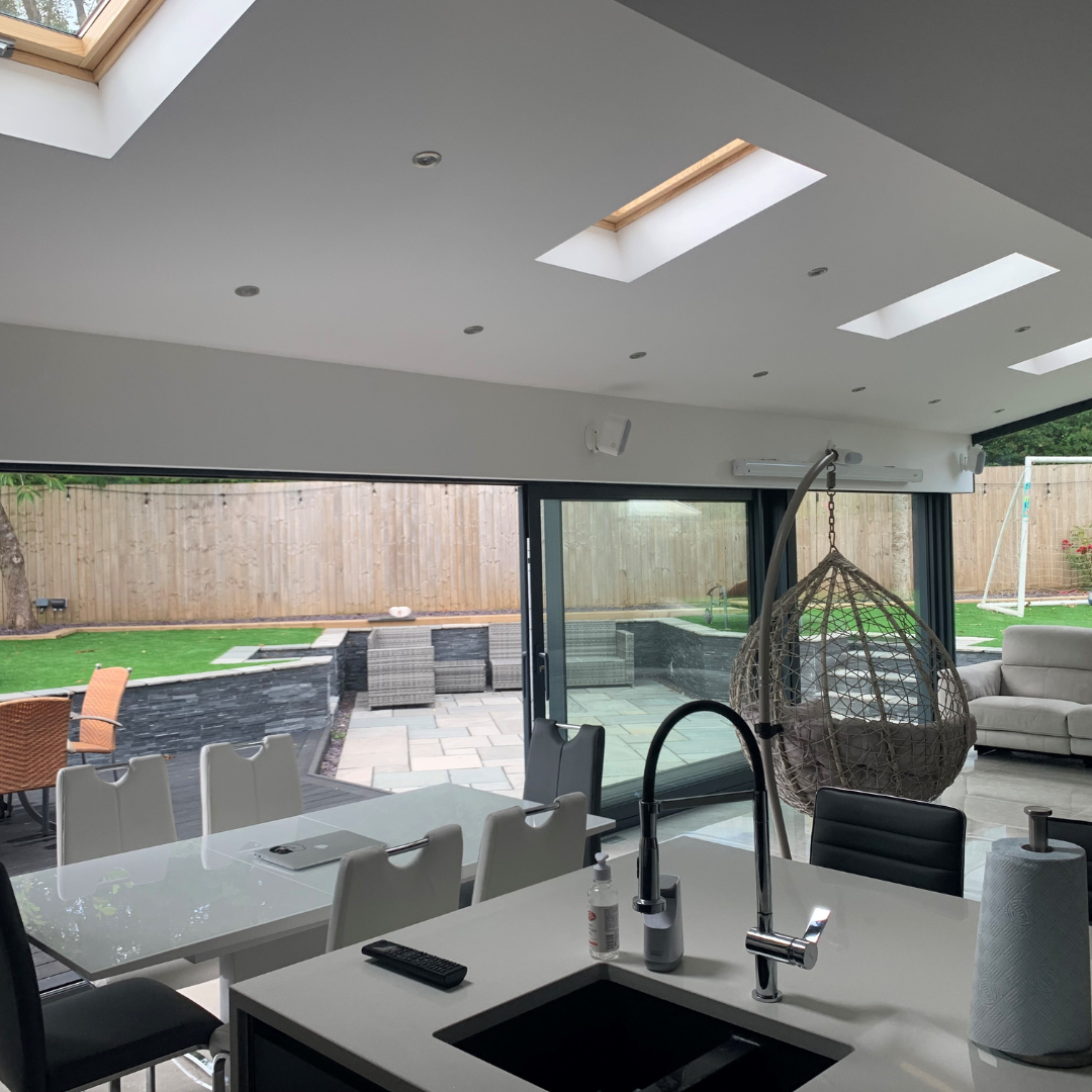 kitchen tiled roof extension